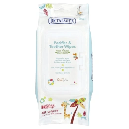 Dr. Talbot's, Салфетки для соски и прорезывателя, от 0 месяцев, ванильное молочко, 48 салфеток