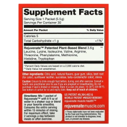 Rejuvenate, Клинически подтвержденное здоровье мышц, фруктовый пунш, 30 пакетиков, по 5,5 г (0,19 унции)