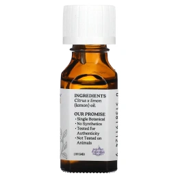 Aura Cacia, чистое эфирное масло, лимон, 15 мл (0,15 жидк. унции)