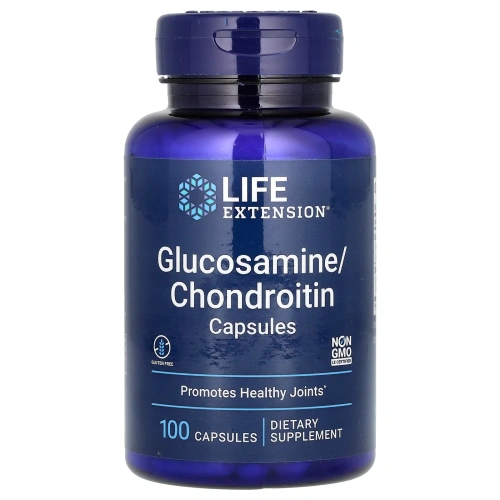 Life Extension, Капсулы глюкозамина и хондроитина, 100 капсул