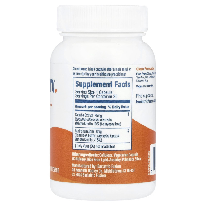 Bariatric Fusion, GLP-One + с экстрактом хмеля, 30 капсул