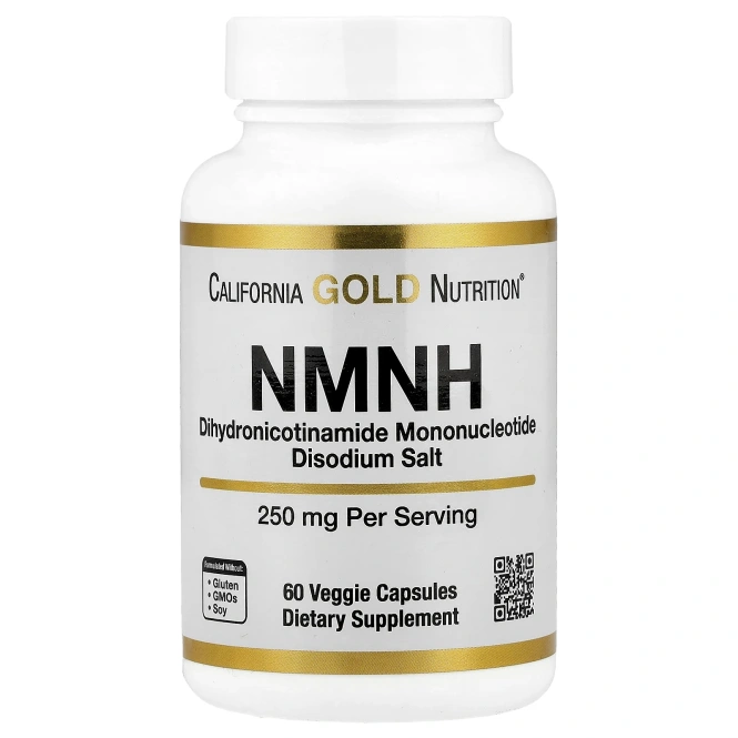 California Gold Nutrition, NMNH, 250 мг, 60 растительных капсул