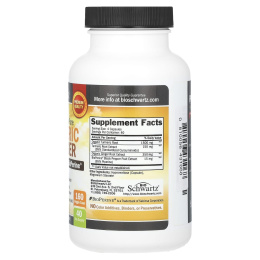 BioSchwartz, куркума и имбирь с экстрактом BioPerine, 2000 мг, 160 растительных капсул (500 мг)