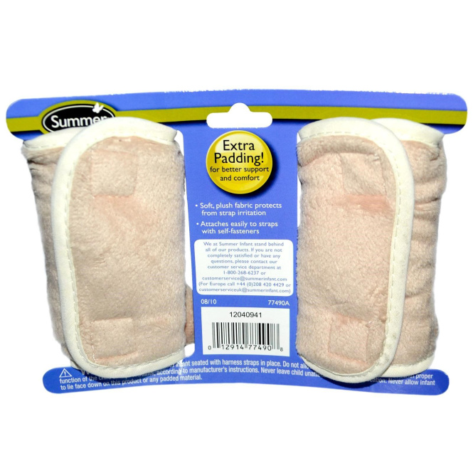 Summer Infant, Travel Pals, уютные ременные петли, 2 покрытия на жгуты