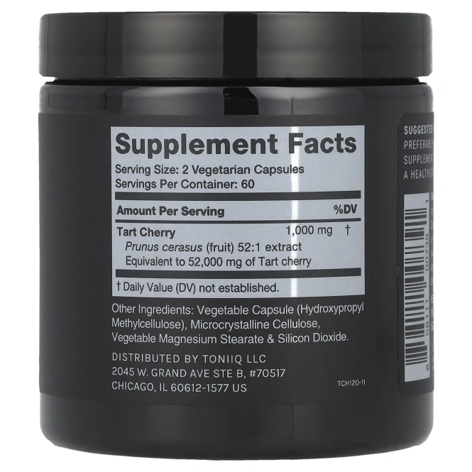 Toniiq, вишня, 120 капсул
