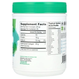 Organika, Enhanced Collagen, коллаген, оригинальный вкус, 500 г (17,64 унции)