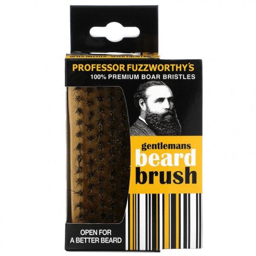 Professor Fuzzworthy's, Gentlemans Beard Brush, 100% натуральная щетина кабана, 1 шт.
