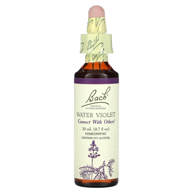 Bach, Original Flower Remedies, фиолетовая вода, 20 мл (0,7 жидк. унц.)