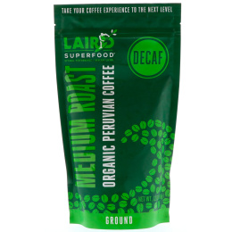 Laird Superfood, Органический перуанский кофе, без кафеина, средней обжарки, молотый, 12 унций (340 г)