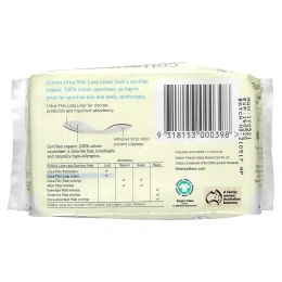 Cottons, Ультратонкие прокладки увеличенной длины с покрывающим слоем из 100% чистого хлопка, 32 шт.