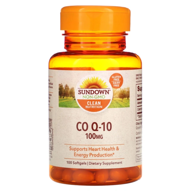 Sundown Naturals, Коэнзим Q-10, 100 мг, 100 гелевых капсул