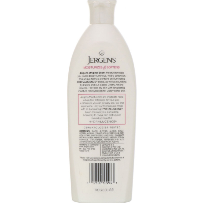 Jergens, Увлажняющее средство для сухой кожи Original Scent, 295 мл