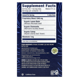 Celestial Seasonings, Tea Well, для сна, ромашка и мята, без кофеина, 12 чайных пакетиков, 14 г (0,5 унции)