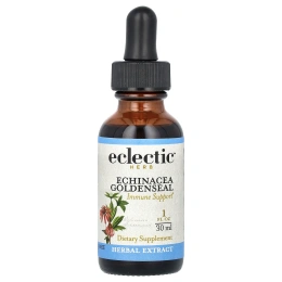 Eclectic Herb, эхинацея и желтокорень, спиртосодержащая, 30 мл (1 жидк. унция)