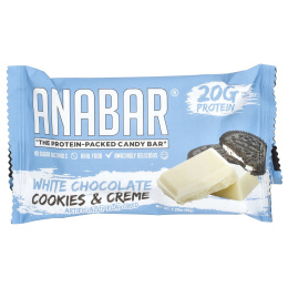 The Anabar, The Protein-Packed Candy Bar®, печенье с кремом из белого шоколада, 12 батончиков по 65 г (2,29 унции)
