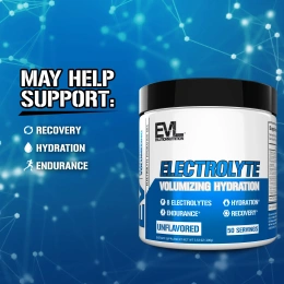 EVLution Nutrition, Электролит, объем и увлажнение, без добавок, 100 г (3,53 унции)