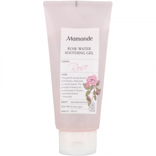 Mamonde, Успокаивающий гель с розовой водой, 300 мл