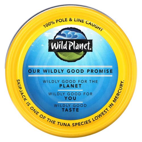 Wild Planet, Консервы из полосатого тунца, 5 унций (142 г)