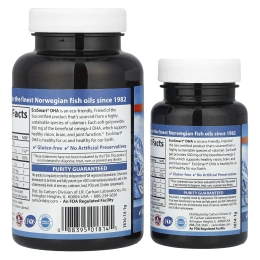 Carlson Labs, Экосмарт ДГА, натуральный вкус лимона, 60 желатиновых капсул + 20 бесплатно