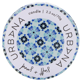 European Soaps, Urbana, свеча со смесью сои, соль + песок, 2,5 унц. (70 г)