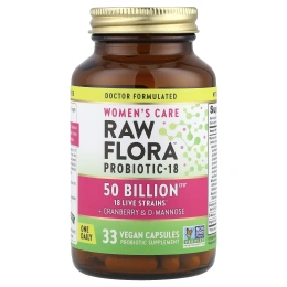 Nature's Truth, Women's Care, пробиотик-18 Raw Flora ™, 33 веганские капсулы