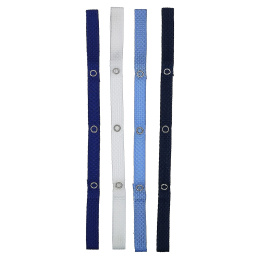 Baby Buddy, Secure-A-Toy, для детей от 4 месяцев, черный / темно-синий и голубой / белый, 4 ремешка