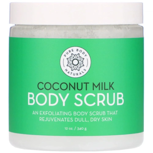 Pure Body Naturals, скраб для тела с кокосовым молоком, 340 г (12 унций)