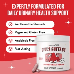 Legendairy Milk, Girl's Gotta Go ™, здоровье мочевыводящих путей, 60 веганских капсул