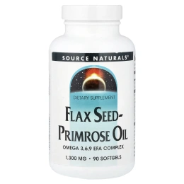 Source Naturals, масло семян льна и первоцвета, 90 капсул