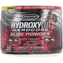 Hydroxycut, Серия производительности, Hydroxycut Hardcore, элитный порошок, фруктовый фьюжн, 2,53 фунта (72 г)