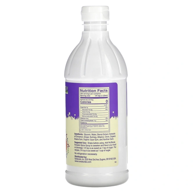 NuNaturals, Концентрированный сироп из тыквенных специй, 0,47 л (16 жидк. унц.)