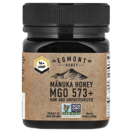 Egmont Honey, Мед манука, необработанный и непастеризованный, 573+ MGO, 250 г (8,82 унции)