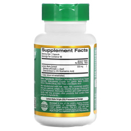 California Gold Nutrition, Мелисса Лимонная XT, EuroHerbs, 500 mg,VC MB, 60 карат