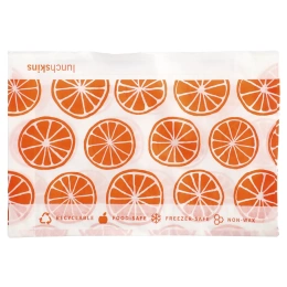 Lunchskins, бумажные пакеты для снеков, апельсин, 50 шт.