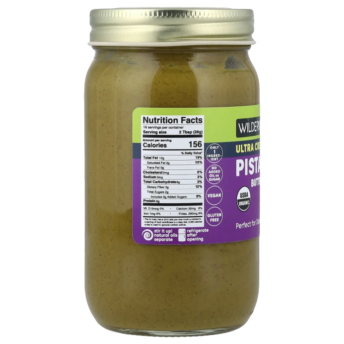 Wilderness Poets, фисташковое масло, ультрасливочная, 453 г (16 унций)