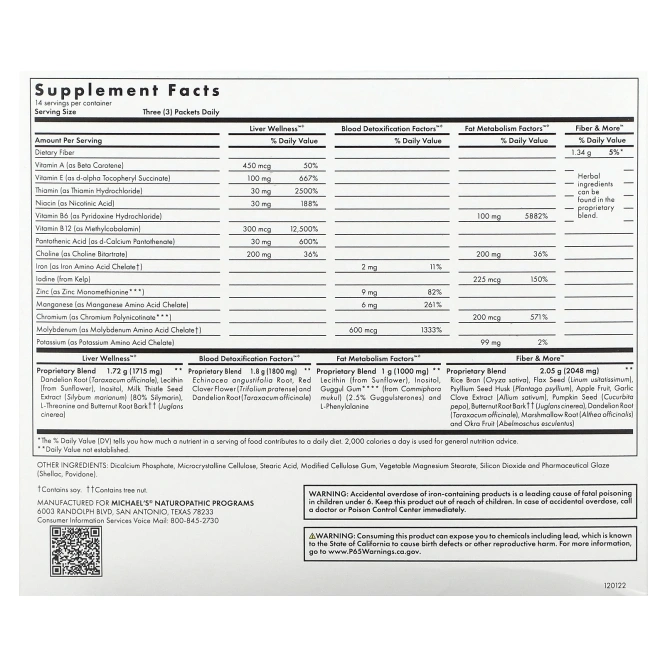 Michael's Naturopathic, Абсолютный детокс и очищение, 42 пакетов