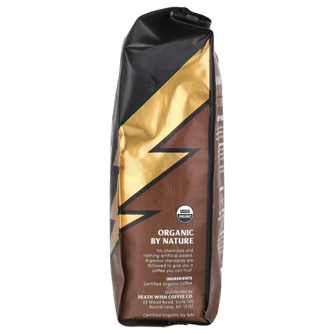 Death Wish Coffee, Цельные бобы, средней обжарки, 454 г (16 унций)