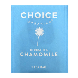 Choice Organic Teas, травяной чай, ромашка, без кофеина, 16 чайных пакетиков, 14 г (0,50 унции)