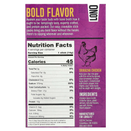 Lonolife, Sipping Bone Broth, курица шрирача, 4 порционные палочки, 14 г (0,49 унции)