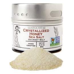 Gustus Vitae, Соль деликатесная, морская соль "Засахаренный мед", 80 г (3 oz)