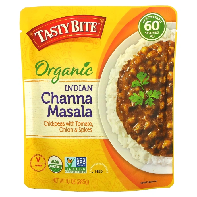 Tasty Bite, Органическая чанна масала, мягкая, 285 г (10 унций)