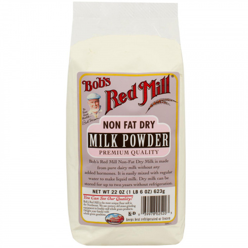 Bob's Red Mill, Сухое молоко, нежирное, 22 унции (623 г)