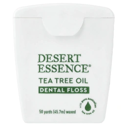 Desert Essence, зубная нить, вощеная, с маслом чайного дерева, 6 шт., 45,7 м (50 ярдов)