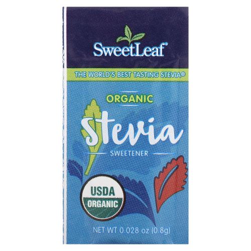 Sweetleaf, Порошок подсластителя из стевии - органический 35 шт.