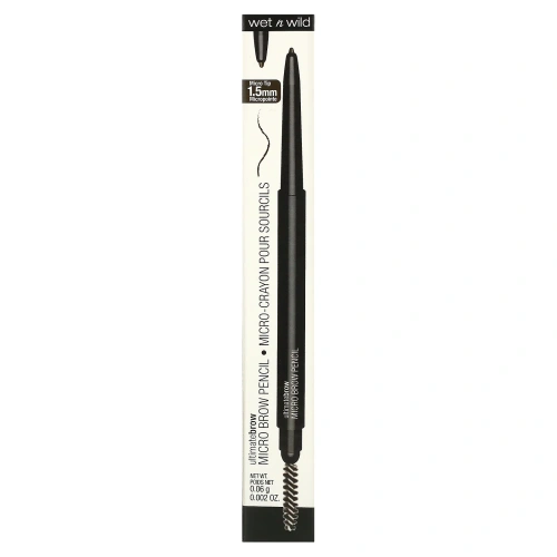 Wet n Wild, Ultimate Brow, ультратонкий карандаш для бровей, оттенок 649A темно-коричневый, 0,06 г