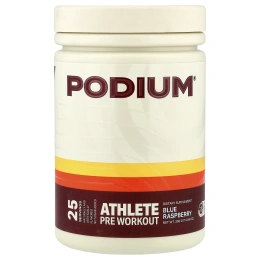 Podium Nutrition, Athlete, предтренировочный комплекс, с голубой малиной, 398 г (14,04 унции)