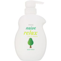 Kracie, Naive, гель для душа, «Расслабление», 530 мл (17,9 жидк. унции)