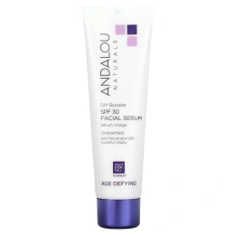 Andalou Naturals, Сыворотка для лица, SPF 30, предотвращает старение, без запаха, 2 жидк. унц. (58 мл)