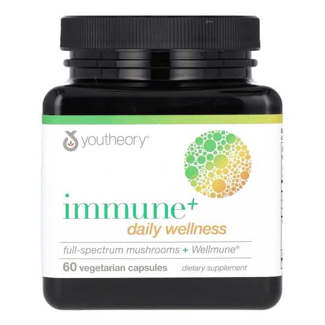 Youtheory, Immune + Daily Wellness, 60 вегетарианских капсул