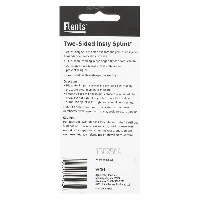 Flents, двусторонняя Insty Splint, L, 1 шт.